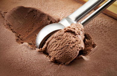 Chocolade ijs