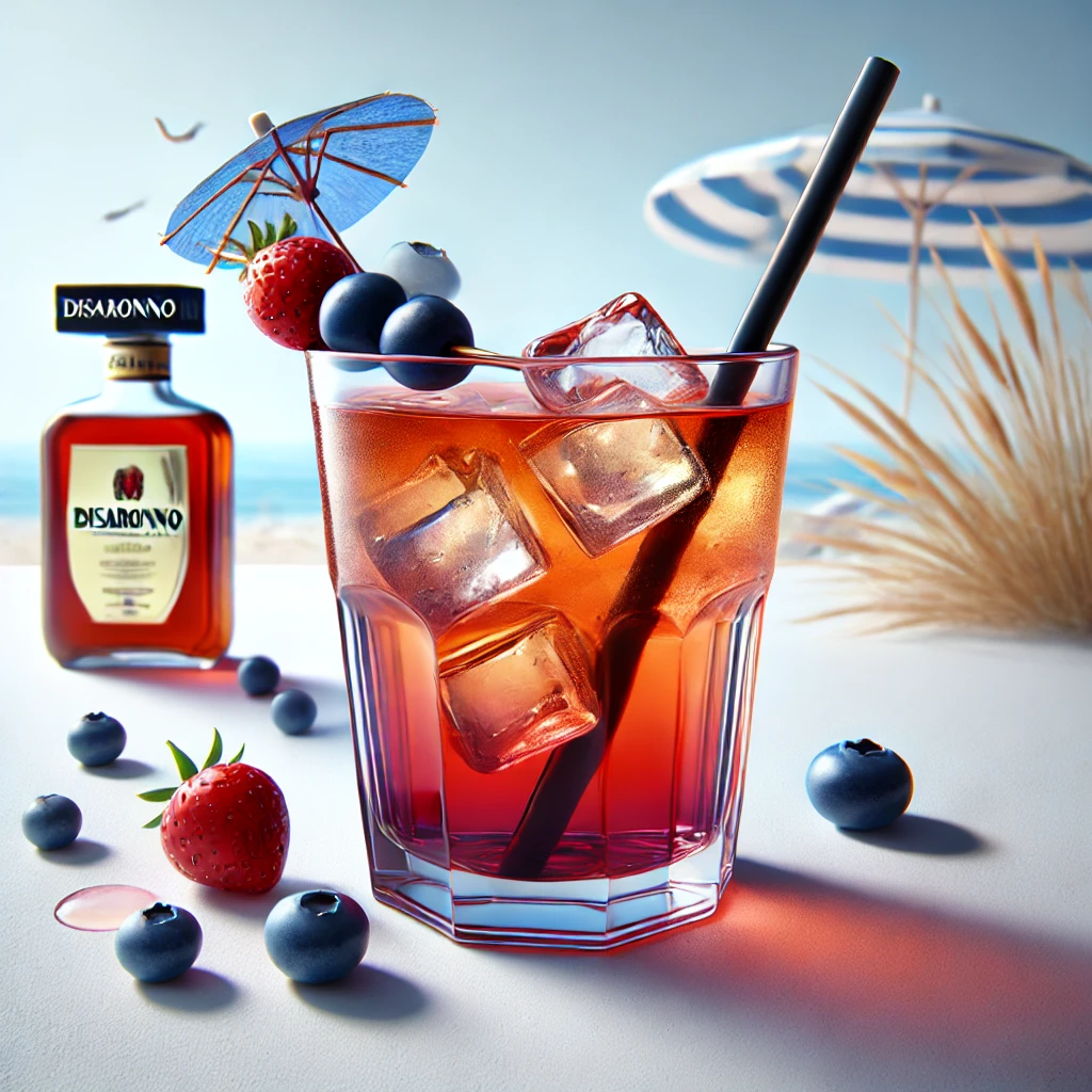 Maak deze cocktail: Disaronno And Blueberry