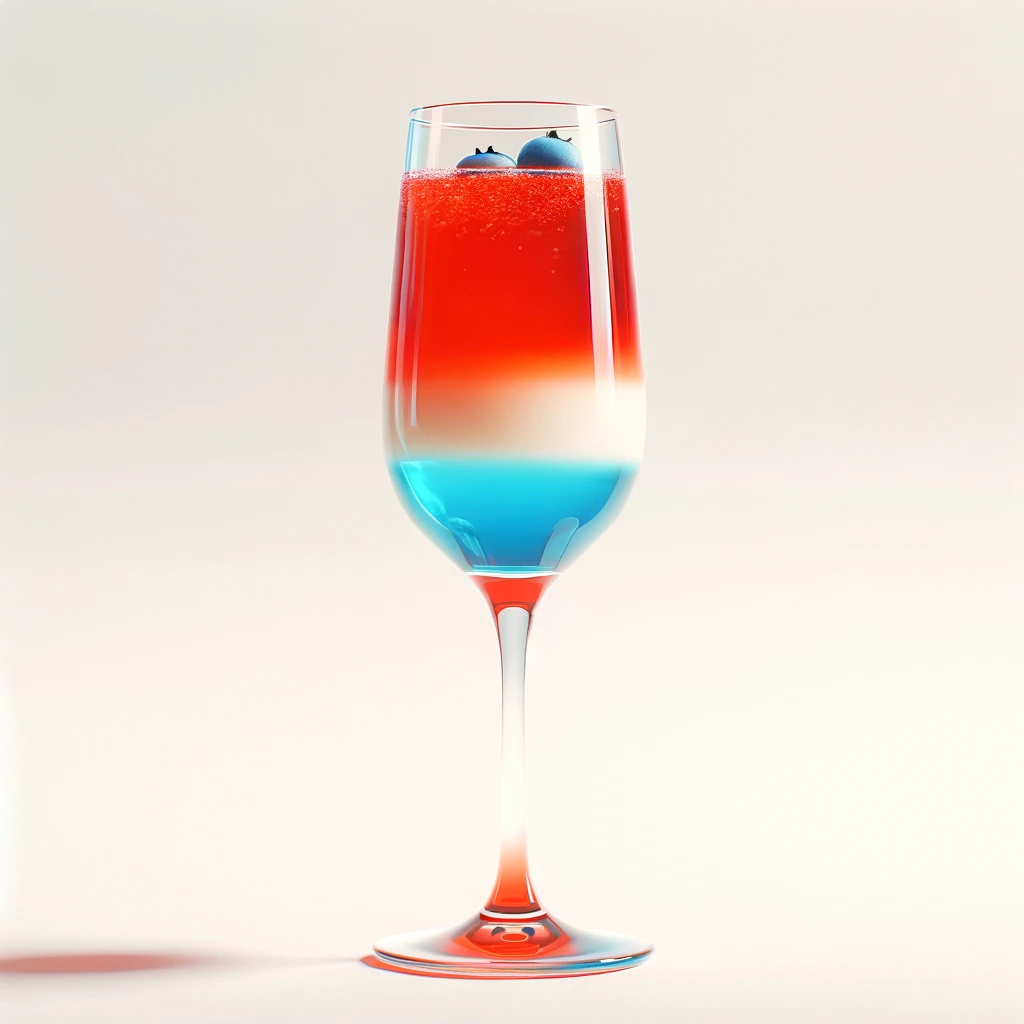 Maak deze cocktail: Red White And Blue