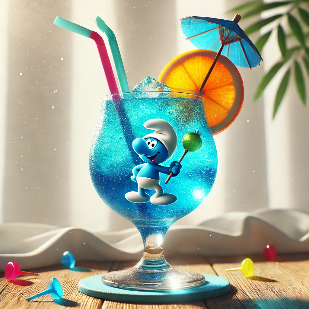Maak deze cocktail: Smurfenbier