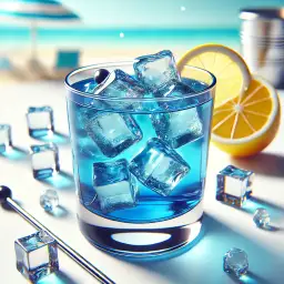 Shake this cocktail: Blue Mystery