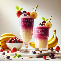 Bosvruchten bananen smoothie