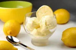 Lemon sorbet ice cream