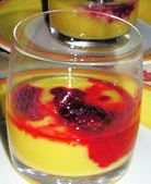 Frambozen mango smoothie