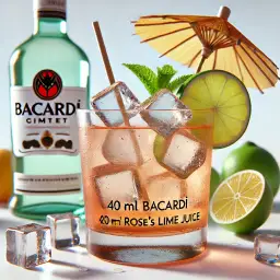 Shake this cocktail: Rum Gimlet