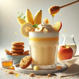 Smoothie met honing appel en banaan